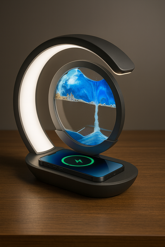Solara Sandfall Wireless Charging Desk Lamp