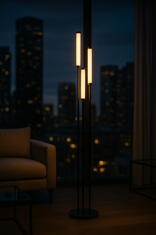 Modern Minimalist LED Floor Lamp with Acrylic Design