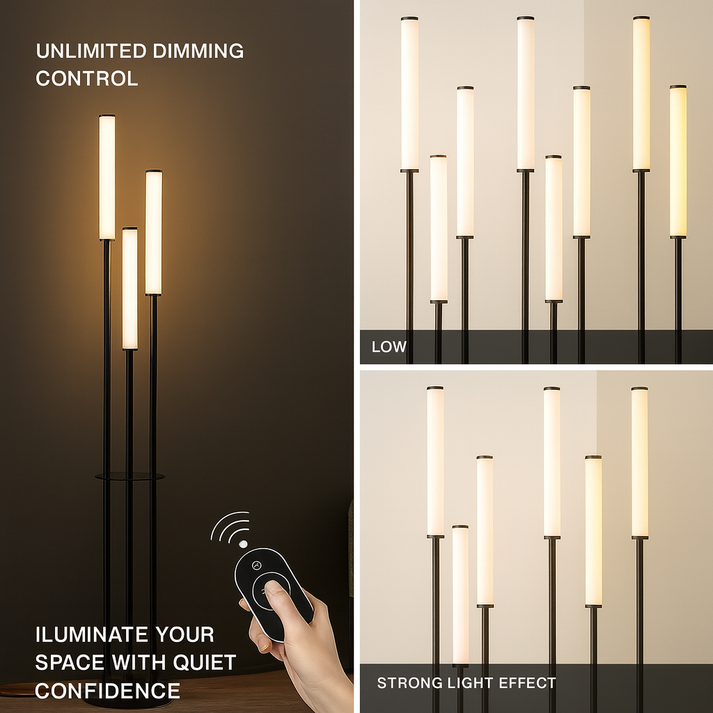 Modern Minimalist LED Floor Lamp with Acrylic Design